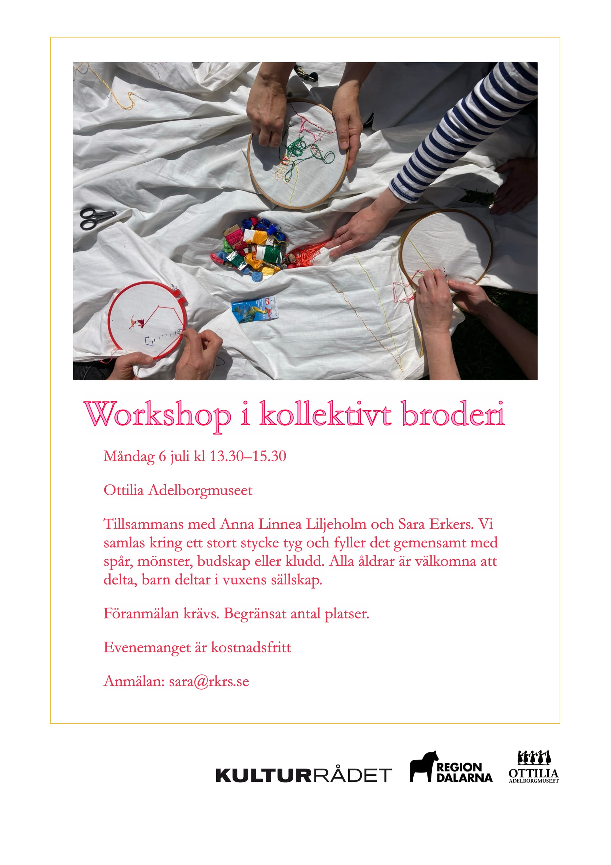 Kollektivt broderi - Ottilia Adelborgmuseet Gagnef