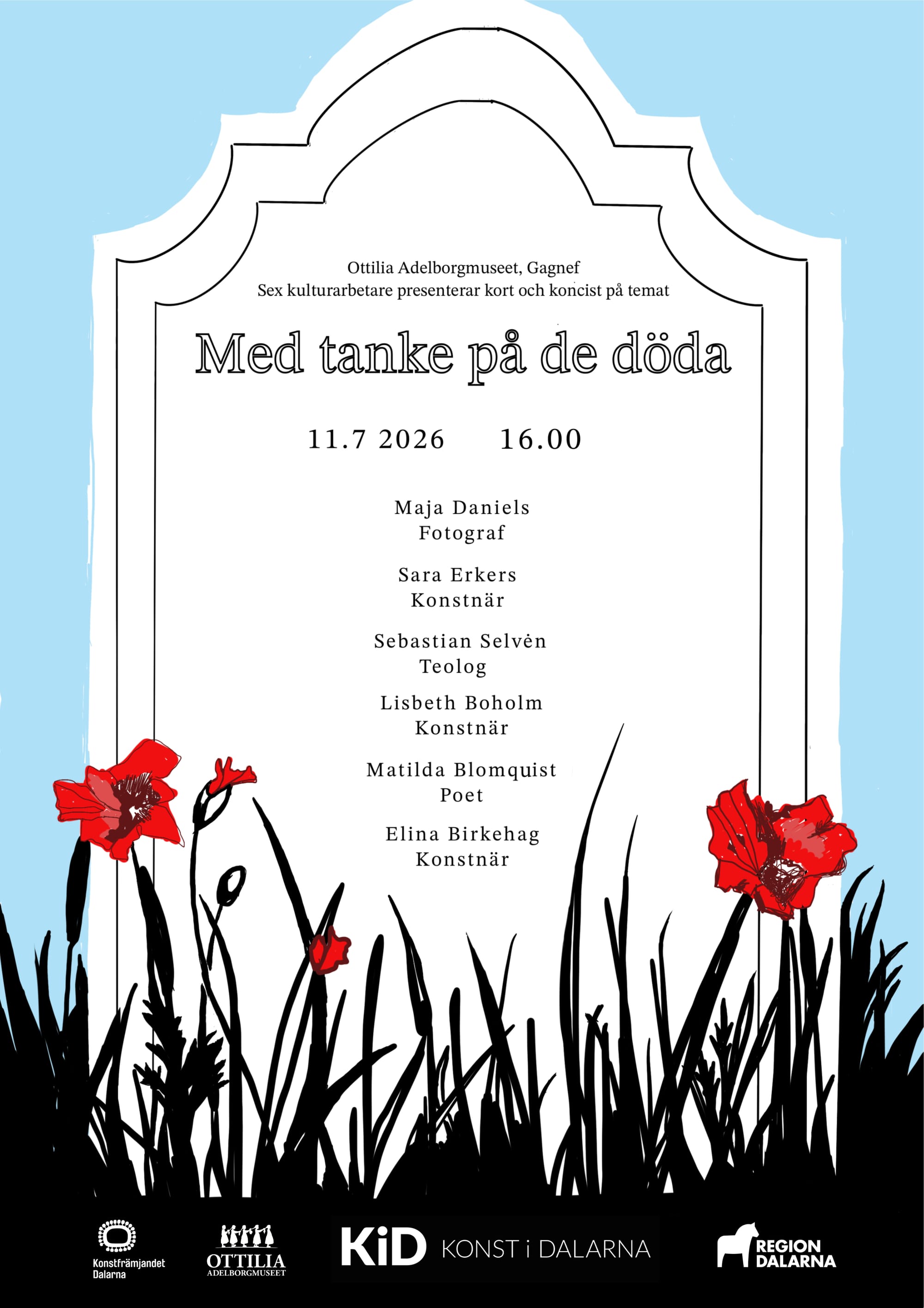 Med tanke på de döda - Ottilia Adelborgmuseet, Gagnef