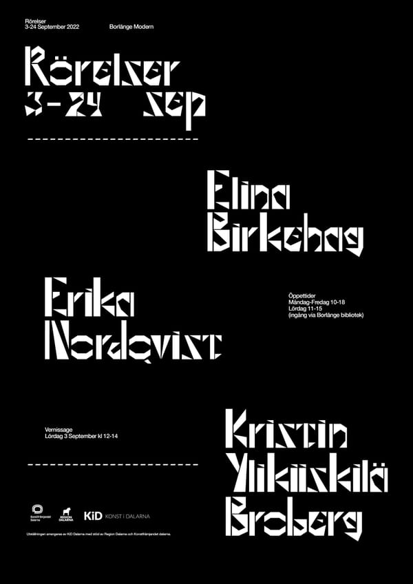 Rörelser | Elina Birkehag, Erika Nordqvist, Kristin Ylikiiskilä Broberg